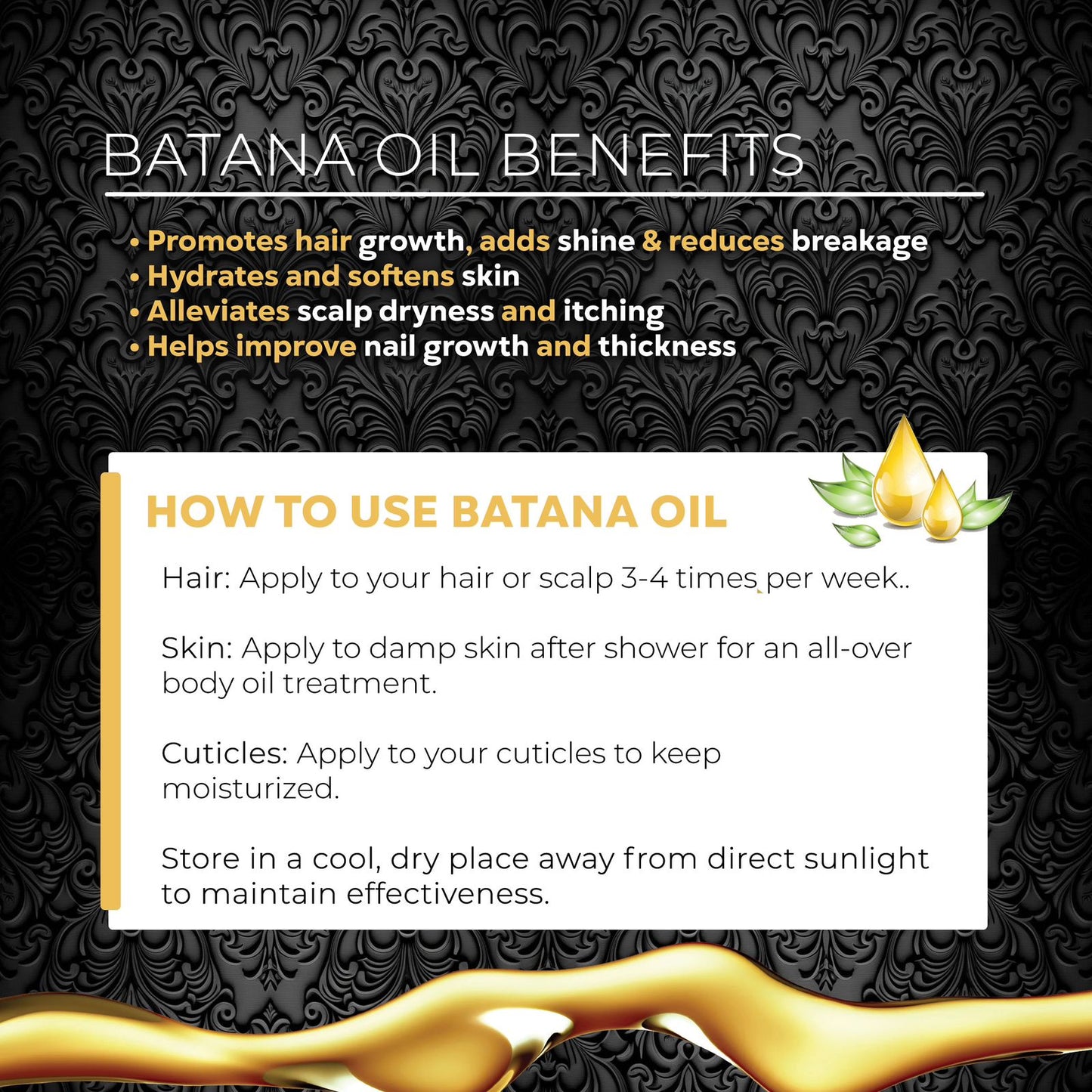100% PURE BATANA OIL FROM HONDURAS