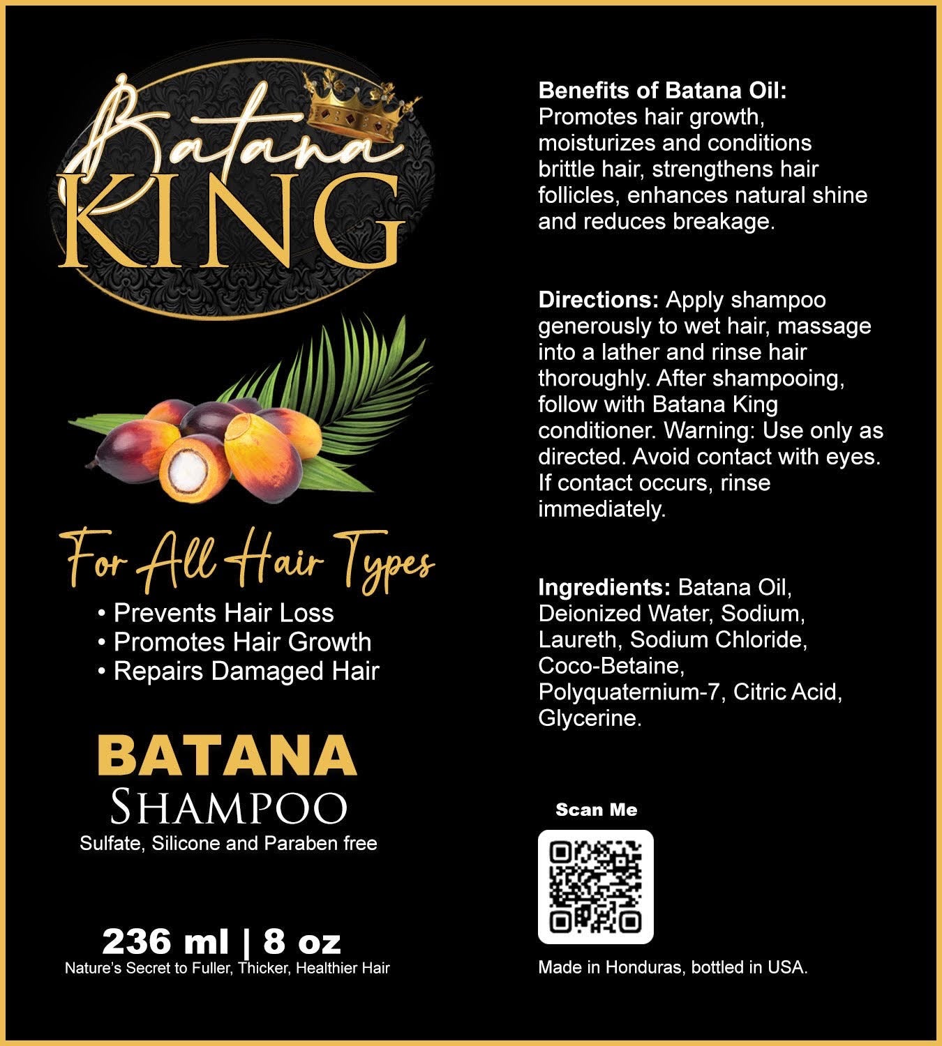**PRE-ORDER SPECIAL** Batana King Shampoo/Conditioner COMBO!!