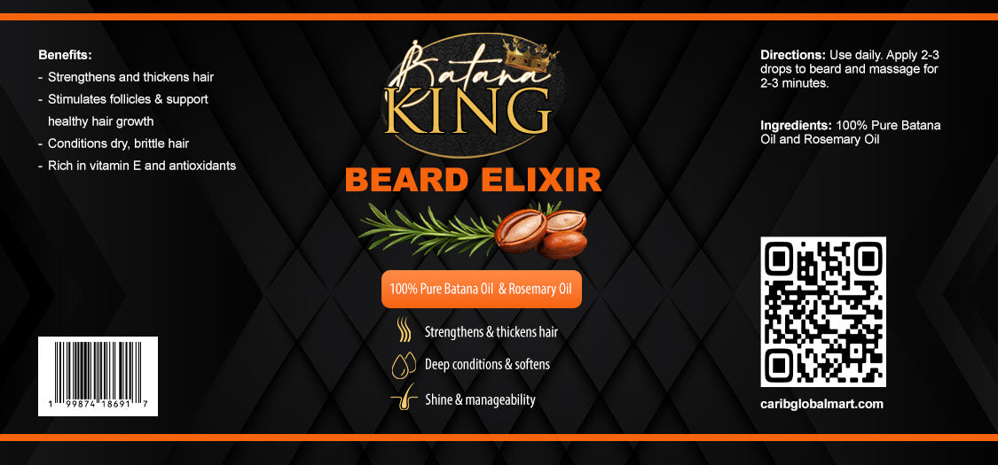 BATANA KING BEARD OIL. Real batana and real rosemary,