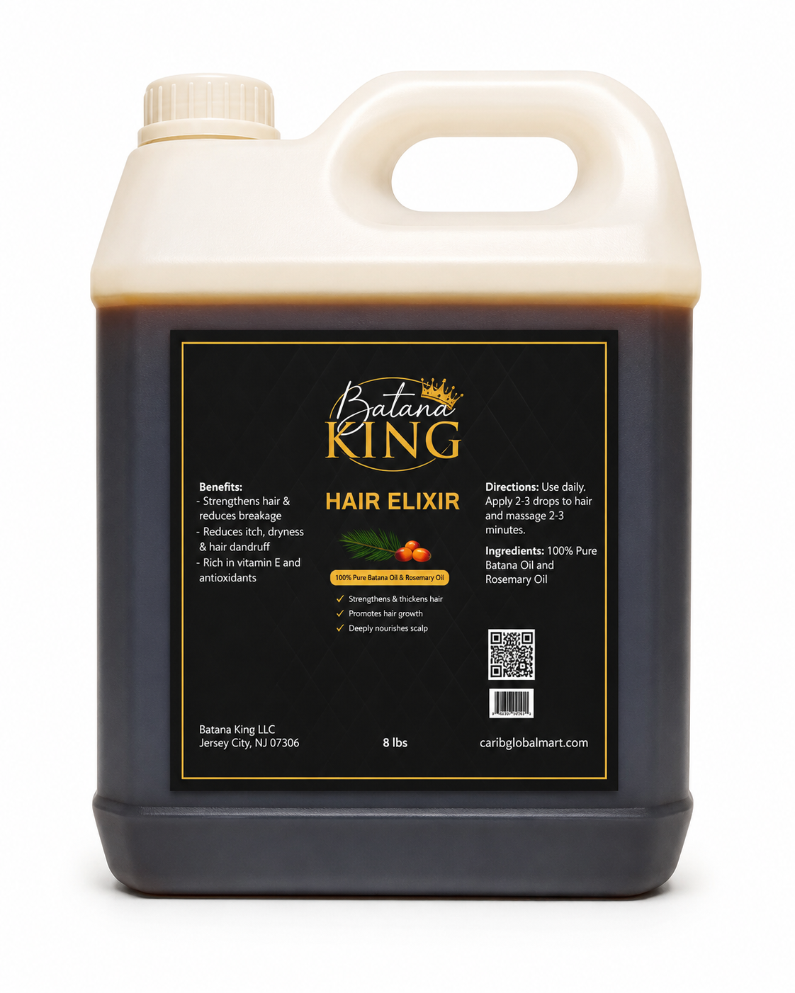 BATANA KING HAIR & BEARD ELIXIR GALLON