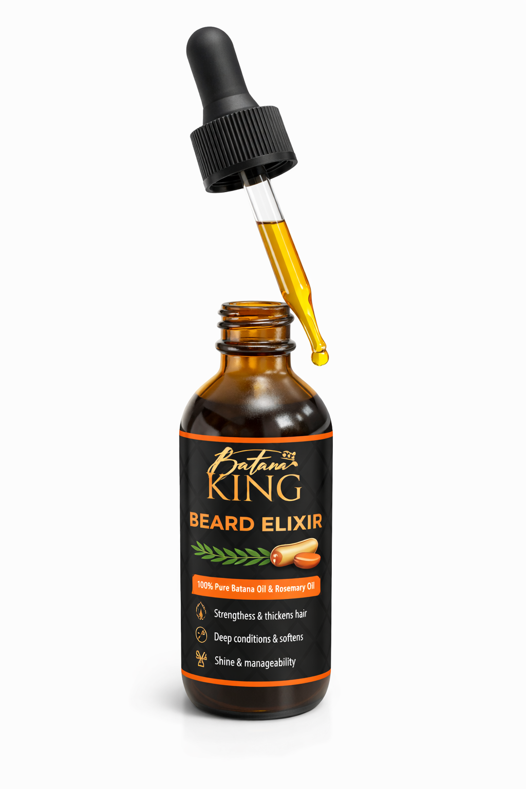 BATANA KING BEARD OIL. Real batana and real rosemary,