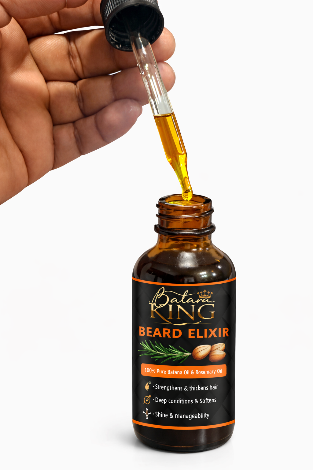BATANA KING BEARD OIL. Real batana and real rosemary,