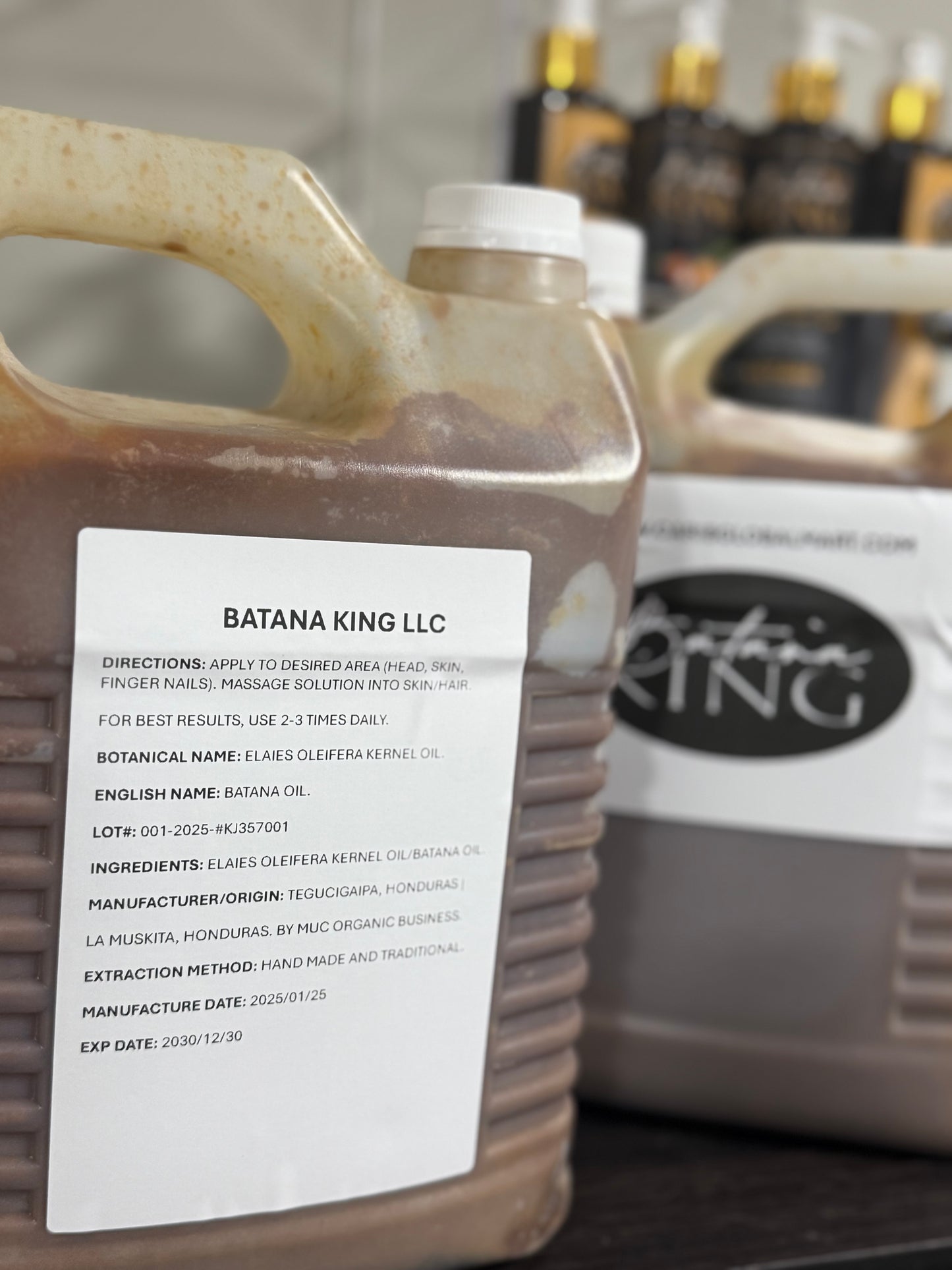 GALLON OF 100% RAW BATANA (limited available)