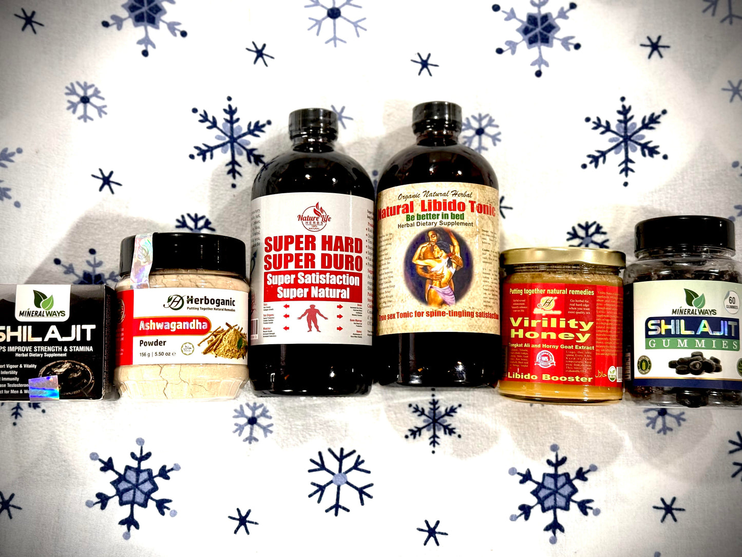 MEN'S Vitality Bundle – Shilajit, Virility Honey, Ashwagandha, Super Hard (MONTH OFMAY SALE!!!)